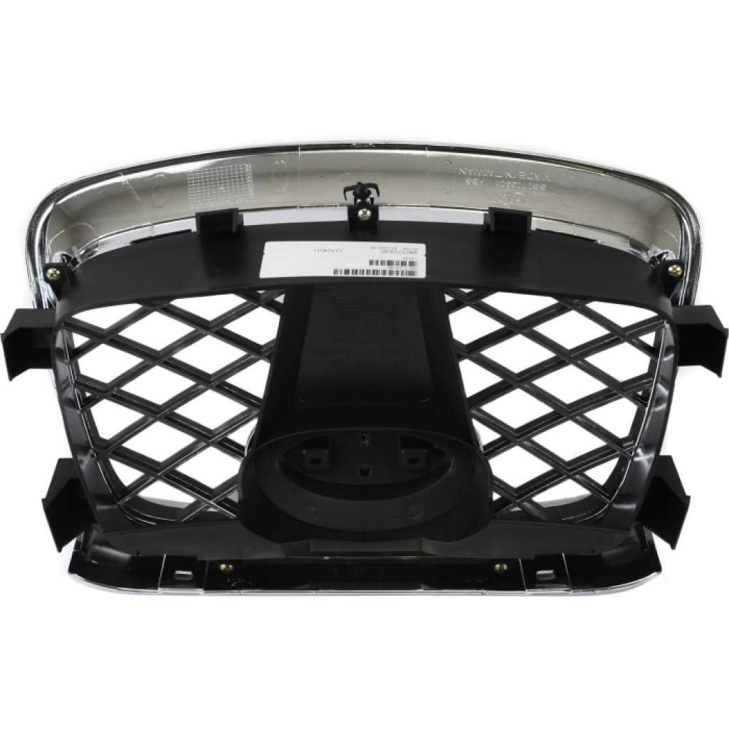 Center Grille Assembly For Subaru Impreza 2006 2007 Sedan Wagon Chrome Shell With Paintable Insert Plastic Su1200146 91121fe201