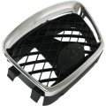 Center Grille Assembly For Subaru Impreza 2006 2007 Sedan Wagon Chrome Shell With Paintable Insert Plastic Su1200146 91121fe201