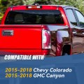 Auto Dynasty Dual Rows Led Tinted Housing High Mount 3rd Third Brake Light Cargo Lamp Compatible With Chevy Colorado Gmc Canyon