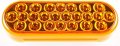 All Star Truck Parts 4x Amber 6 Oval 24 Led Trailer Signal Mid Turn Stop Tail Ship Indicator Light Dot Sae Certified Ip67 