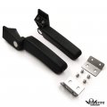 Foldable Passenger Armrests For Aluminum Rear Top Case Box Bimmer R1200gs Lc Adventure F800 And Universal Boxes Black
