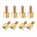 Uxcell M2 5x4mm 4mm Male-female Brass Hex Pcb Motherboard Spacer Standoff For Fpv Drone Quadcopter Computer Circuit Board 20pcs 