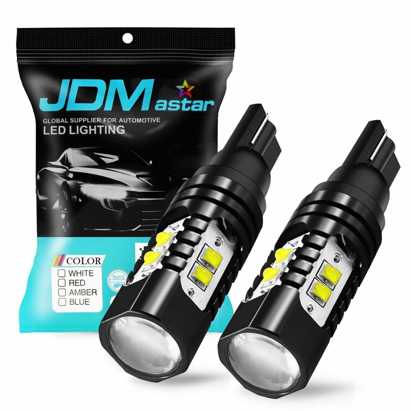 Super Bright Max 50w High Power 912 921 White Led Bulbs For Backup Reverse Lights 6000k Xenon 2 Pack