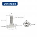 Uxcell M8x25mm T Slot Drop-in Bolt And M8 Hexagon Flange Nut Set 8 Sets Hammer Head-bolt T Shape Stud Sliding Screw For 45