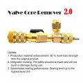 Genleas 2020 Latest Version Valve Core Remover Tool 2 0 Installer With Dual Size Sae 1 4 5 16 Port For Hvac R22 R32 04 R407
