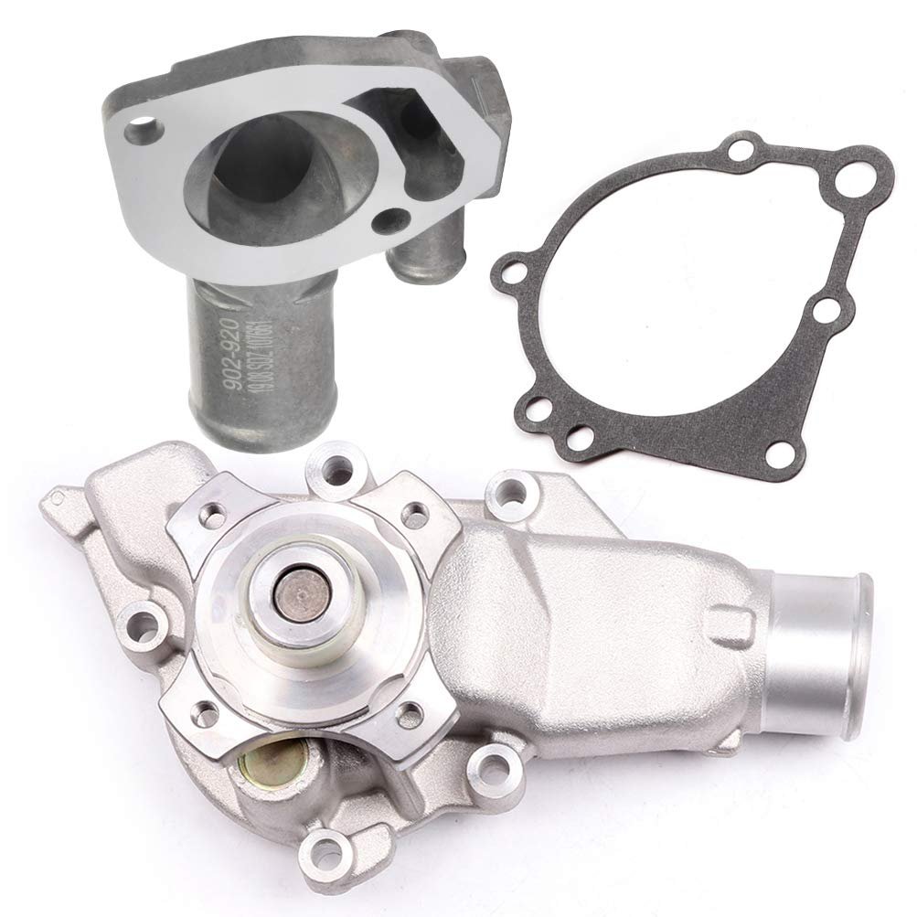 Thermostat Housing And Water Pump For Jeep Grand Cherokee 4 0l 1999 To 20 Tj 2000 2006 Wrangler 4 Replaces Aw7164