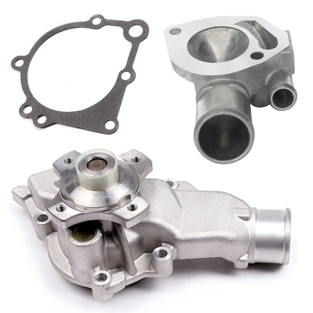 Thermostat Housing And Water Pump For Jeep Grand Cherokee 4 0l 1999 To 20 Tj 2000 2006 Wrangler 4 Replaces Aw7164