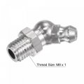 Uxcell 304 Stainless Steel 45 Degree Grease Fitting M8 X 1mm Thread Hydraulic Accessories 5pcs