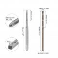 Uxcell Tap Bit Sets M2 X 0 4 H2 Straight Flute Machine Thread Milling 1 5mm M35 Cobalt High Speed Steel Hss-co Twist Drill