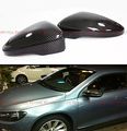 For 2009-2014 Volkswagen Passat Cc Scirocco Mk3 Carbon Fiber Mirror Cover Direct Replacement
