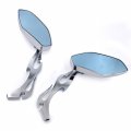 Xkh- Motorcycle Mirror Diamond Flame Stem Mirrors Fit Most Japanese Motorcycle Cruiser Roadliner Road Star V-star Warrior V-max