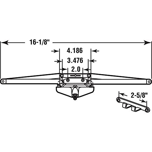 Th 23011 Roto Gear Awning Operator 16 1 8 In Bronze Finish With Crank Handle Diecast Steel Worm Replacement Hardware