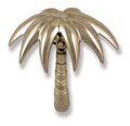 Palm Tree Door Knocker Nickel Silver Premium Size 