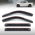 In-channel Auto Vent Window Visor For Toyota Tundra Crewmax Only 2022-2026 Not Fit Double Cab 4pcs Smoky 