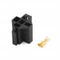 Uxcell 10pcs 6 3mm 5 Pins Power Relay Socket Connector W 50 Terminals For Car Vehicle