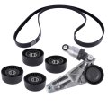 6pcs Drive Belt Kit W Tensioner Idler Pulleys Replacement For 2012-2018 Jeep Wrangler Jk 3 6l V6 04627038aa 4627038aa 4627041aa 