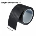 Door Edge Guard Sticker For Car Sill Carbon Fiber Pattern Black 7cm X 3meter