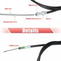 Uxcell 1 Set 96 Inch Universal Parking Brake Cable Kit With Black Wire Tube Includes Accessories Stainless Steel