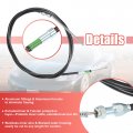 Uxcell 1 Set 96 Inch Universal Parking Brake Cable Kit With Black Wire Tube Includes Accessories Stainless Steel