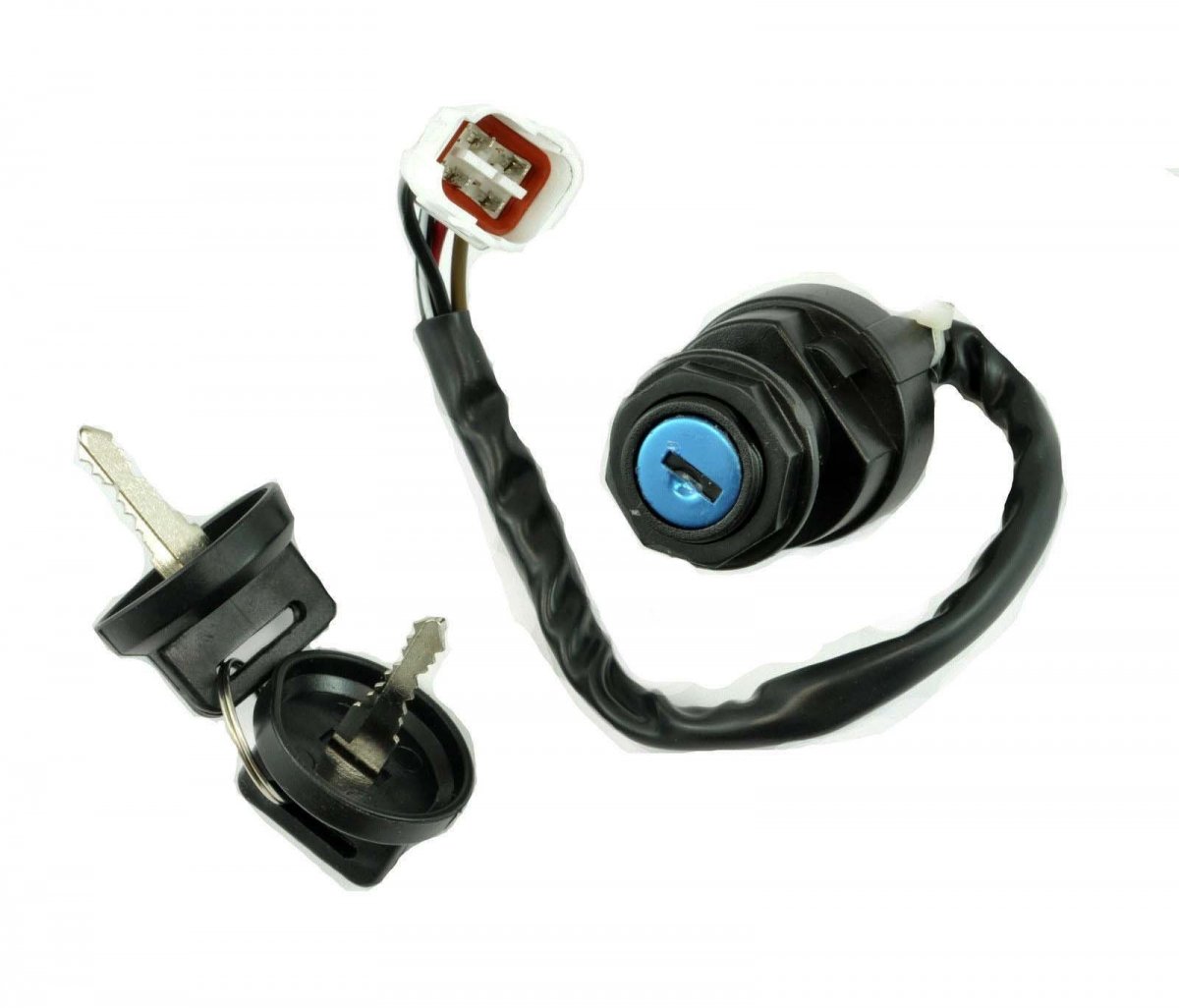 Glenparts Ignition Key Switch Replacement For Yamaha Wolverine 350 Yfm350 1995 96 97 98 99 2000 2001 Atv