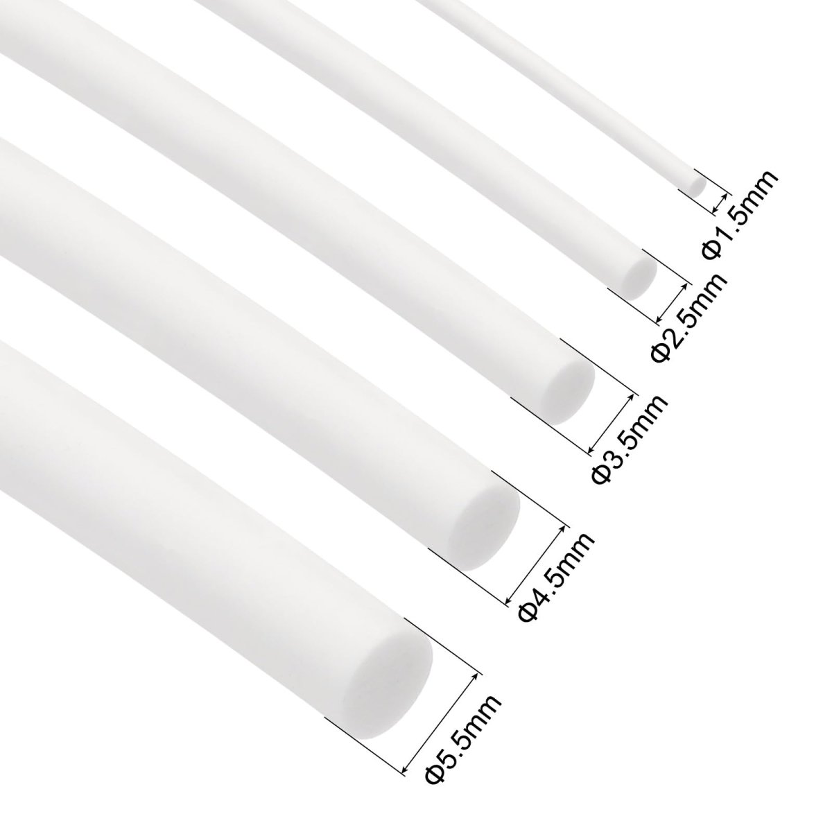 Silicone Foam Seal Strip 1 5 2 3 4 5mm 5m 8ft Sponge Rubber Cord Solid White