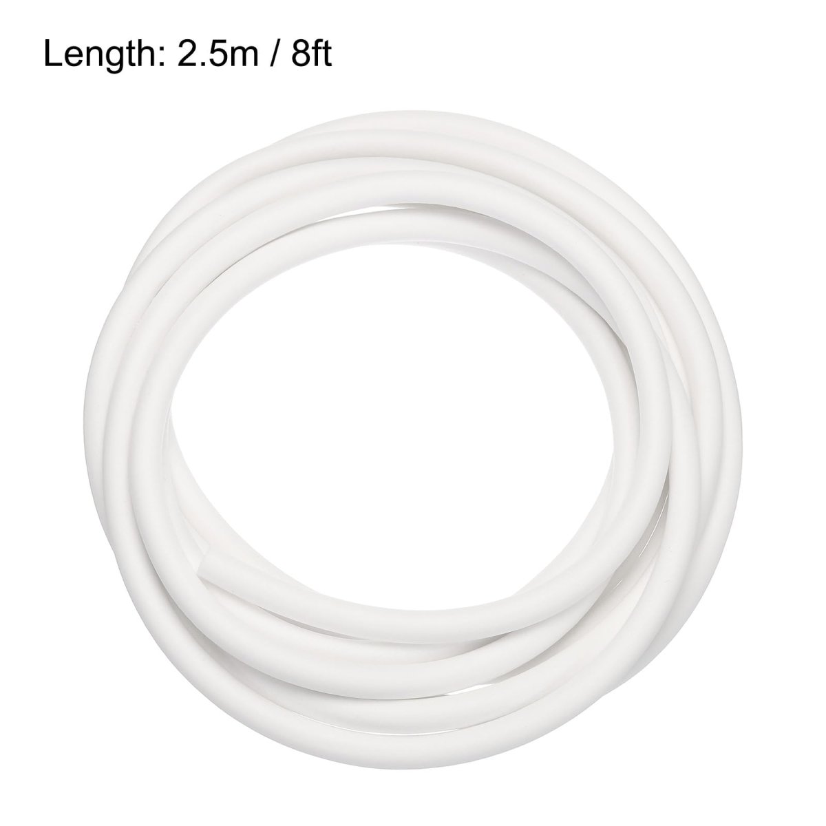 Silicone Foam Seal Strip 1 5 2 3 4 5mm 5m 8ft Sponge Rubber Cord Solid White