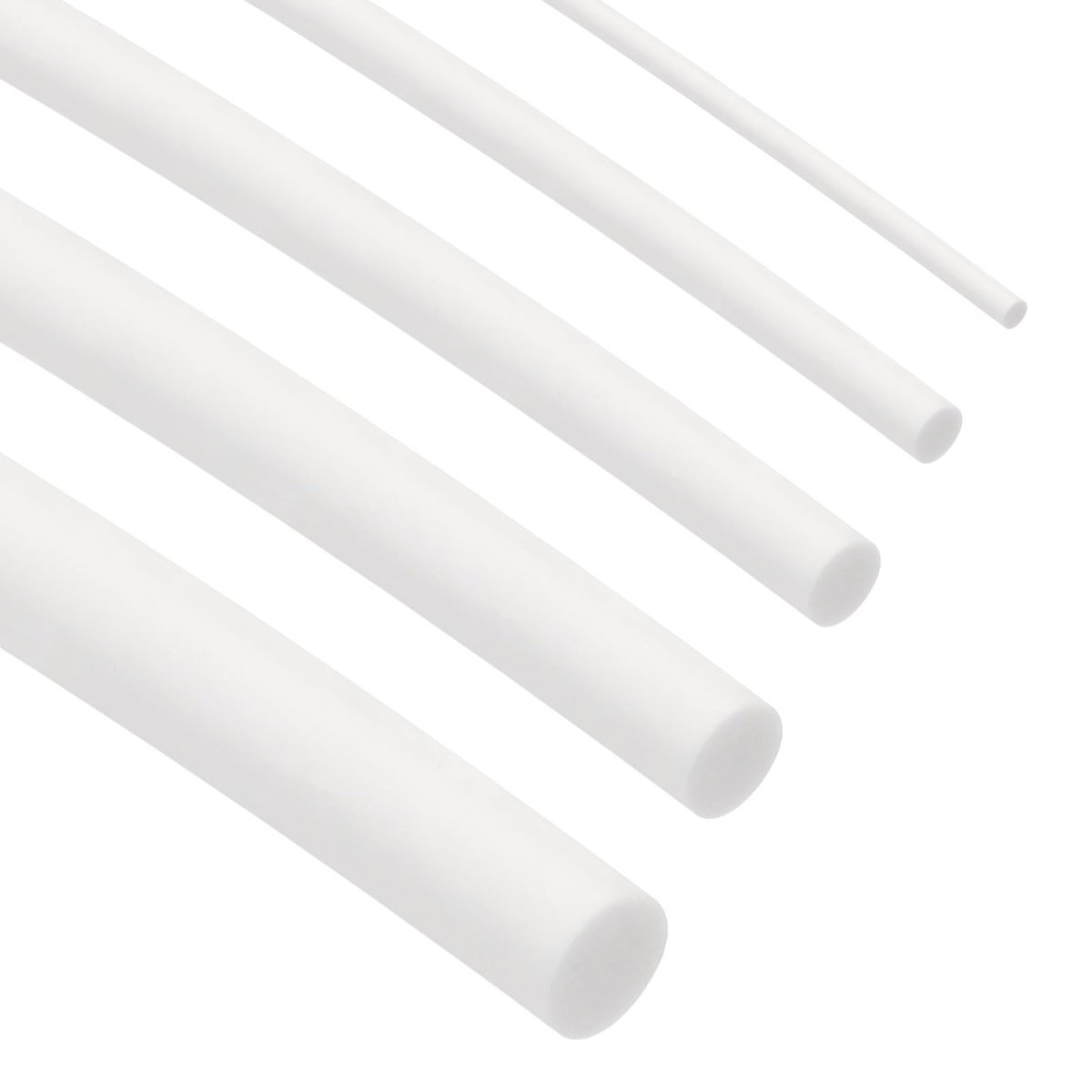 Silicone Foam Seal Strip 1 5 2 3 4 5mm 5m 8ft Sponge Rubber Cord Solid White