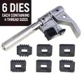 Universal Outside Thread Chaser Repair Tool For 1 In 5 25 Od To 135mm With 6 Dies Set 24 Metric And Imperial Pitches Ut28-083