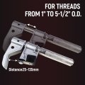 Universal Outside Thread Chaser Repair Tool For 1 In 5 25 Od To 135mm With 6 Dies Set 24 Metric And Imperial Pitches Ut28-083