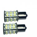 Hqrp 2 Pack Ba15s Bayonet Base 30 Leds Smd Led Bulb Natural White For 93 1141 1156 1073 1093 1129 Replacement Plus Sun Meter