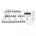 Xkh- Motorcycle Fairing Bolt Kit Body Screws Compatible With 2001-2003 Suzuki Gsxr 600 Silver B0772qp9dk
