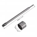 Uxcell Wall Hole Drill Bit 75mm Concrete Cement Stone Saw Cutter 440mming Depth Round Shank With Connecting Rod For Sds X4