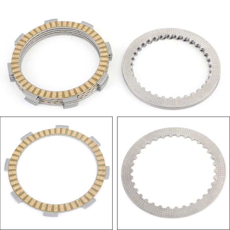 Mad Hornets Clutch Kit Steel Friction Plates For Kawasa-ki Klf Klt 185 Kmx125 200 1985-2002
