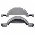 Hecasa Gray Pair Of Single Axle Trailer Fenders Compatible With 13 Wheels Tire Skirt Boat 39 7 Long X 8 Wide 11 4 Tall