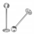 Uxcell Wardrobe Pipe Bracket 22mm Dia Ceiling Mounted Rail Rod Support Socket 2pcs