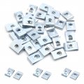 Uxcell 20pcs 3mm Hole Dia Metal Screw Fastener Door Pannel U-type Clips Rivets For Car