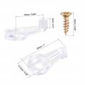 Uxcell Glass Retainer Clips Kit 1inch Cabinet Door Holder With Screws For Windows Mirrors 100set