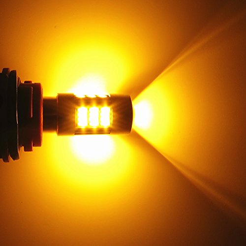 Alla Lighting 54-smd 7443 7440 T20 Newest Version High Power 4014 Chipsets Amber Yellow Xtremely Super Bright Backup Reverse