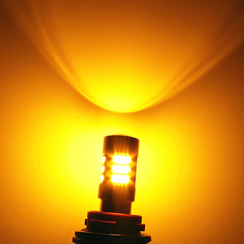 Alla Lighting 54-smd 7443 7440 T20 Newest Version High Power 4014 Chipsets Amber Yellow Xtremely Super Bright Backup Reverse