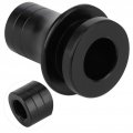 Shift Knob Boot Retainer Fydun M12x1 25 Aluminum Alloy Jam Nut Adapter For Manual Gear Shifter Lever Black