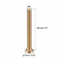 Uxcell M6x55mm Furniture Screw Hex Socket Machine Screws Zinc Plated Fasteners Bolts Full Thread Carbon Steel 10pcs