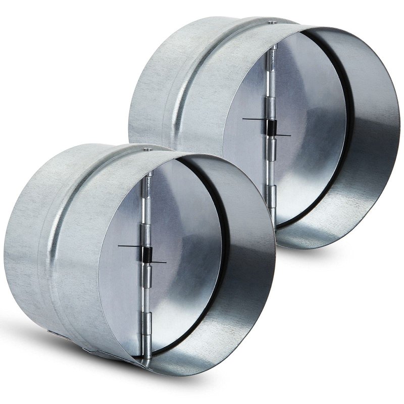 Mivide 2pack 4 Inch Backdraft Damper Duct One Way Airflow Ducting Insert For In Range Hoods Bathrooms Fans And Kitchen Fan