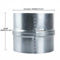 Mivide 2pack 4 Inch Backdraft Damper Duct One Way Airflow Ducting Insert For In Range Hoods Bathrooms Fans And Kitchen Fan