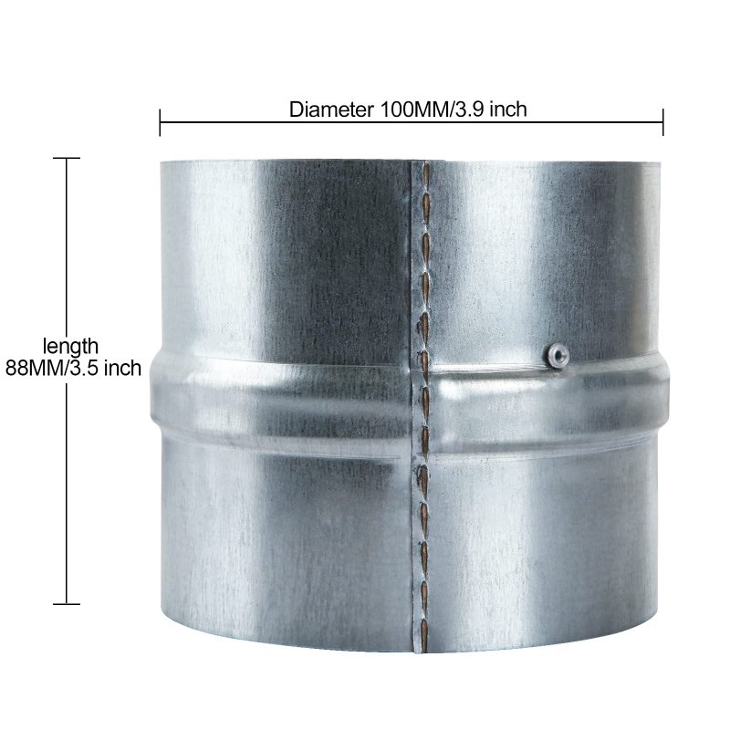 Mivide 2pack 4 Inch Backdraft Damper Duct One Way Airflow Ducting Insert For In Range Hoods Bathrooms Fans And Kitchen Fan