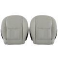 Driver Passenger Side Bottom Replacement Perforated Gray Leather Seat Covers For Mercedes-benz C280 2006 2007 