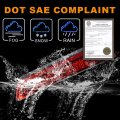 Led 3rd Third Brake Light For Toyota Tundra V8 2007 2016 High Mount Rear Stop With Red Lens And Clear Bottoms Sae Dot Approved