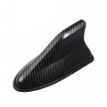 Self Adhesive Shark Fin Shape Car Roof Aerial Antenna Decorative Am Fm Radio Signal Black Carbon Fiber Pattern 