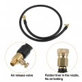 X Autohaux Flexible 100cm 39 Tire Valve Connect Pipe Air Inflator Extension Rubber Hose Vent With Female Thread Release For Car