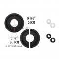Tsnamay 2pcs White Ceiling Medallion Fan Light Covers Split For Fixtures And Fans 9 84 Od X 3 8 Id