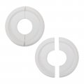 Tsnamay 2pcs White Ceiling Medallion Fan Light Covers Split For Fixtures And Fans 9 84 Od X 3 8 Id 